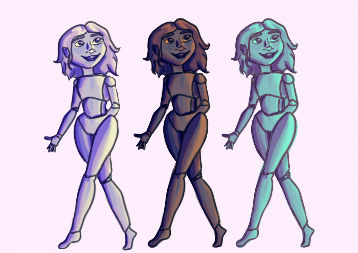 Robot lichtoefening - Photoshop